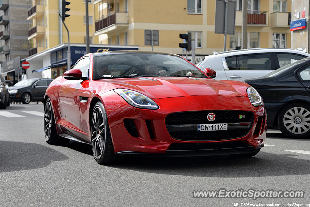 Jaguar F-Type spotted in Warsaw, Poland