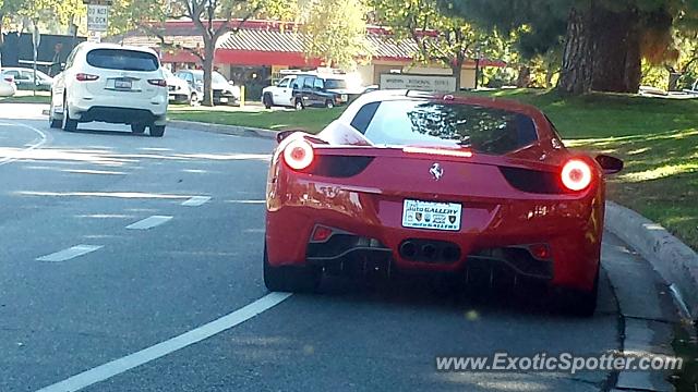 Ferrari 458 Italia spotted in Westlake Village, California