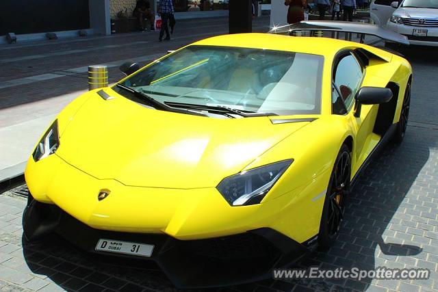 Lamborghini Aventador spotted in Dubai, United Arab Emirates