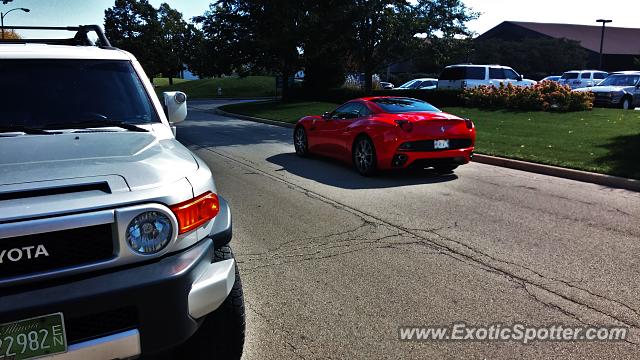 Ferrari California spotted in Lake Forest, Illinois