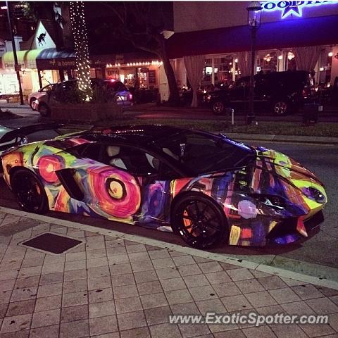 Lamborghini Aventador spotted in Fort Lauderdale, Florida