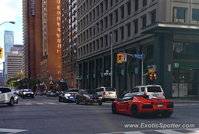 Lamborghini Aventador spotted in Toronto, Ontario, Canada