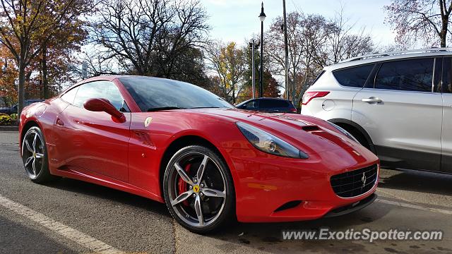 Ferrari California spotted in Summit, New Jersey