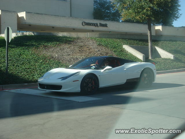 Ferrari 458 Italia spotted in Dallas, Texas