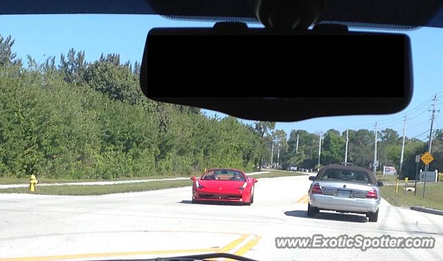 Ferrari 458 Italia spotted in Stuart, Florida