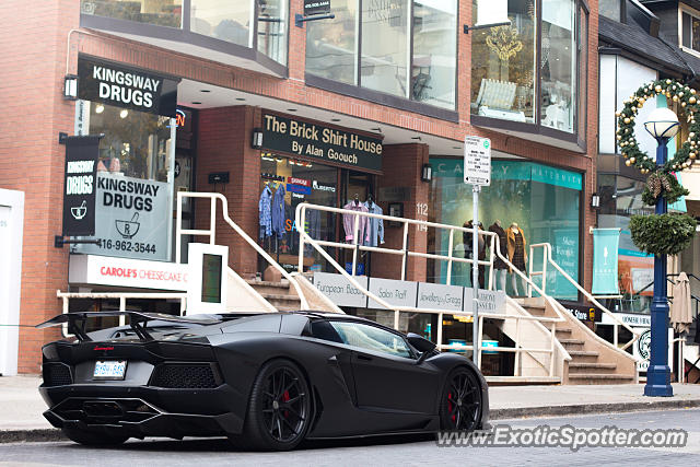 Lamborghini Aventador spotted in Toronto, Canada