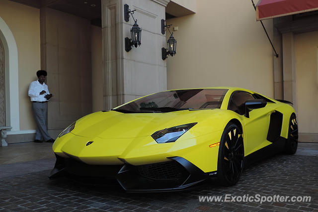 Lamborghini Aventador spotted in Beverly Hills, California