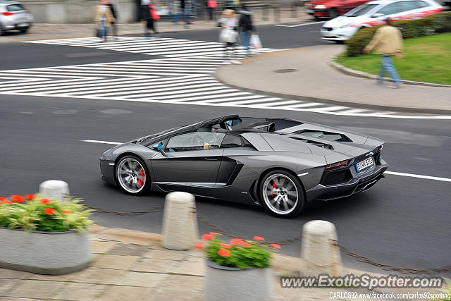 Lamborghini Aventador spotted in Warsaw, Poland