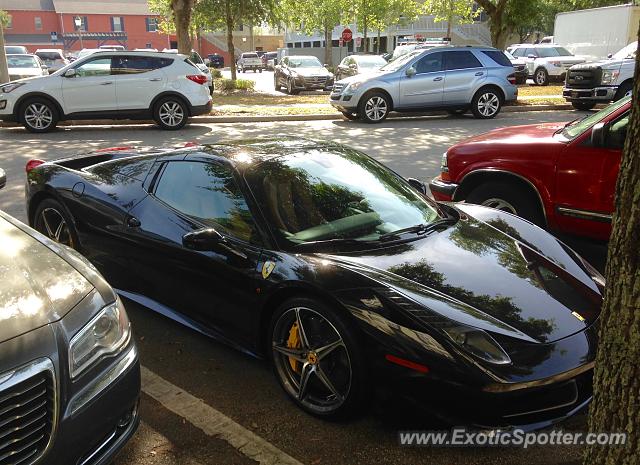 Ferrari 458 Italia spotted in Celebration, Florida