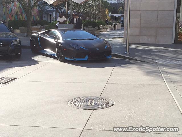 Lamborghini Aventador spotted in Houston, Texas