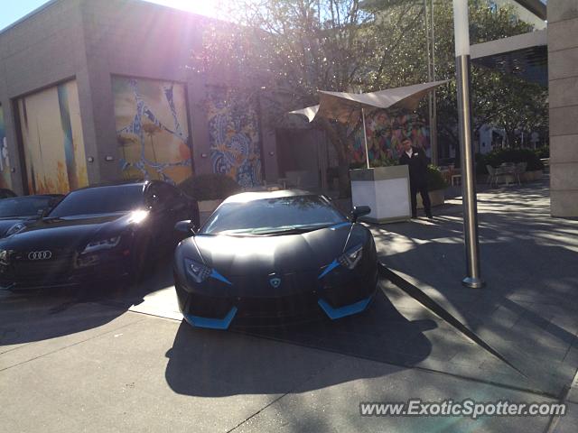 Lamborghini Aventador spotted in Houston, Texas