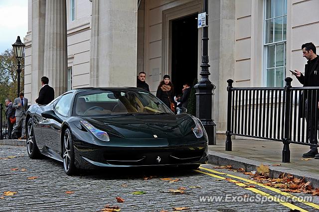 Ferrari 458 Italia spotted in London, United Kingdom