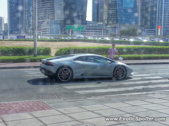 Lamborghini Huracan spotted in Dubai, United Arab Emirates