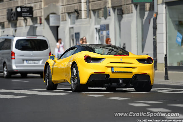 Ferrari 488 GTB spotted in Warsaw, Poland