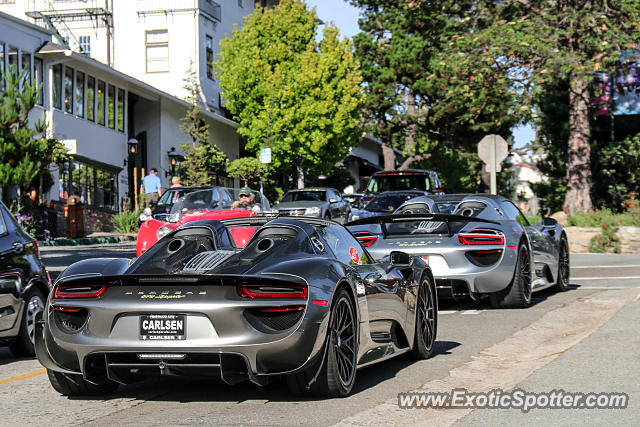 Porsche 918 Spyder spotted in Carmel, California