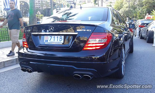 Mercedes C63 AMG Black Series spotted in Monte Carlo, Monaco