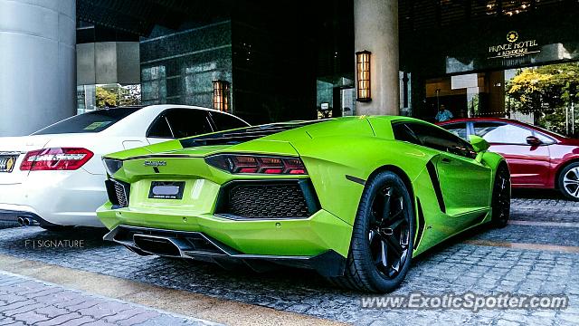 Lamborghini Aventador spotted in Kuala Lumpur, Malaysia