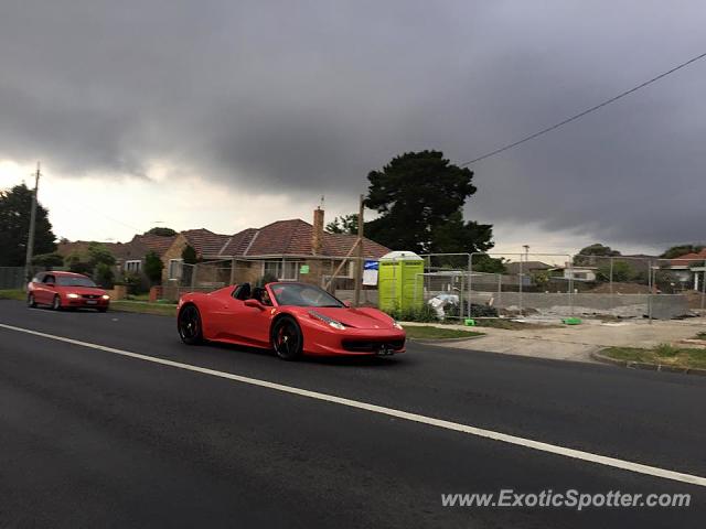 Ferrari 458 Italia spotted in Sydney, Australia