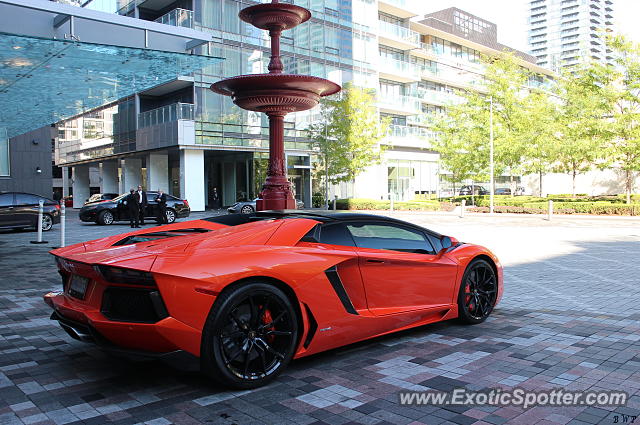 Lamborghini Aventador spotted in Toronto, Canada