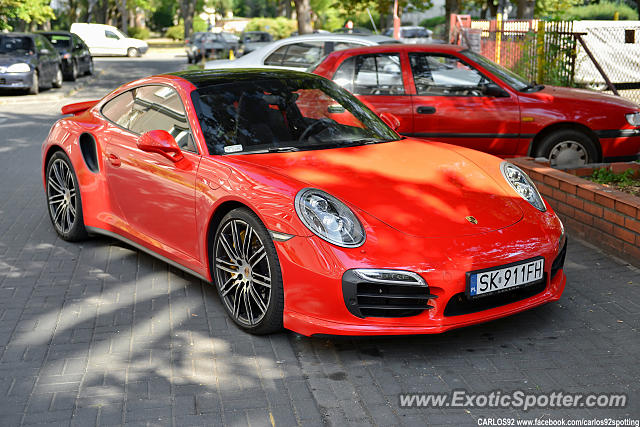 Porsche 911 Turbo spotted in Warsaw, Poland