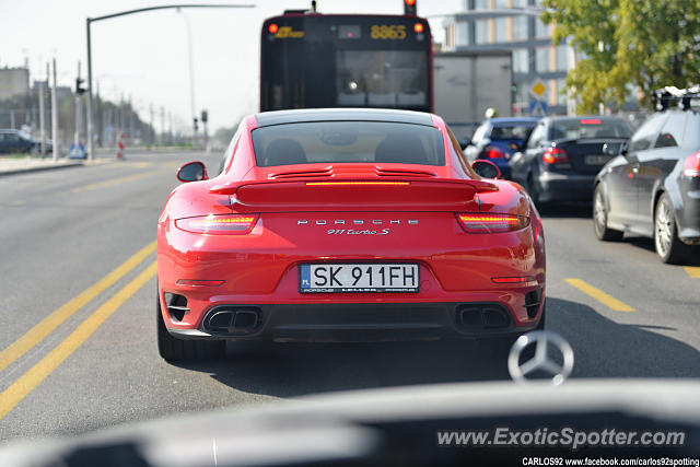 Porsche 911 Turbo spotted in Warsaw, Poland