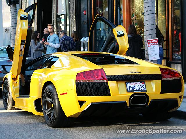 Lamborghini Murcielago spotted in Beverly Hills, California