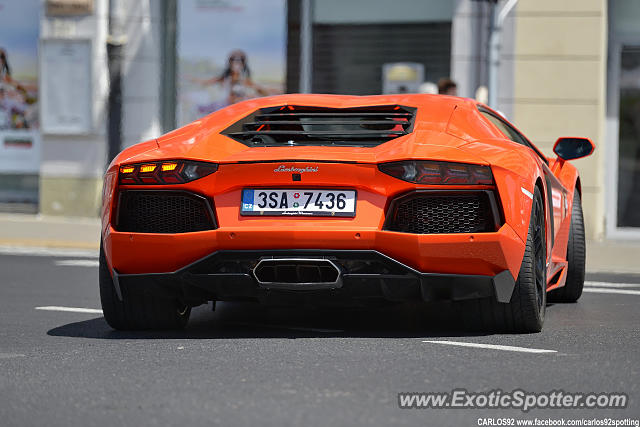 Lamborghini Aventador spotted in Warsaw, Poland