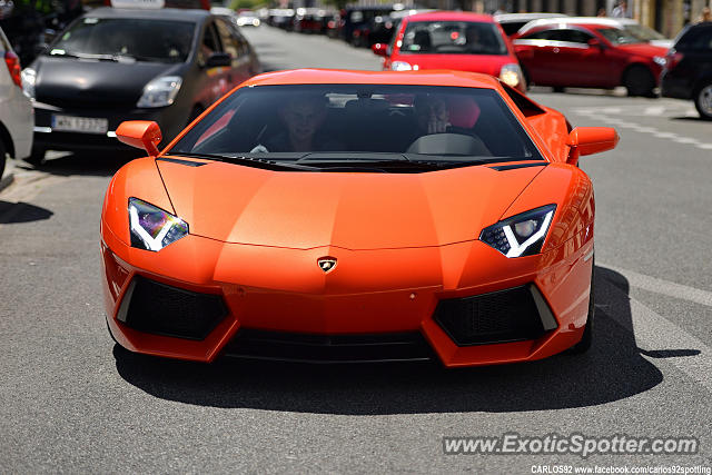 Lamborghini Aventador spotted in Warsaw, Poland