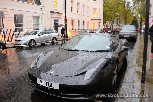 Ferrari 458 Italia spotted in London, United Kingdom