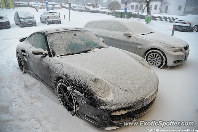 Porsche 911 Turbo spotted in Kitzbühel, Austria