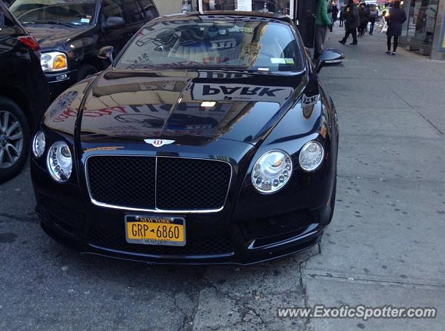 Bentley Continental spotted in Manhattan, New York