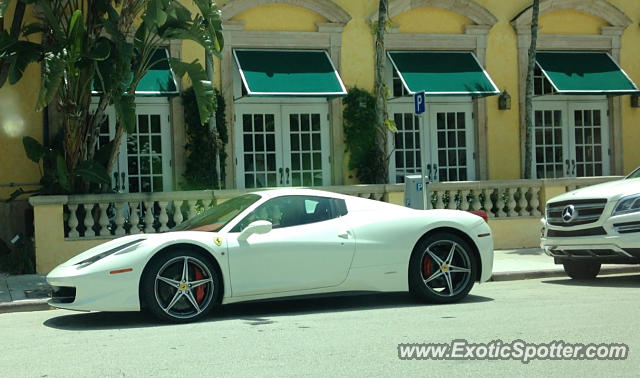 Ferrari 458 Italia spotted in Palm Beach, Florida