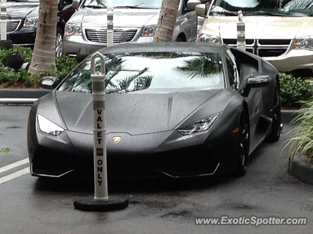 Lamborghini Huracan spotted in Bal Harbour, Florida