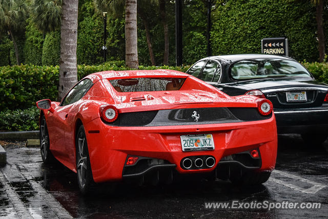 Ferrari 458 Italia spotted in Bal Harbour, Florida