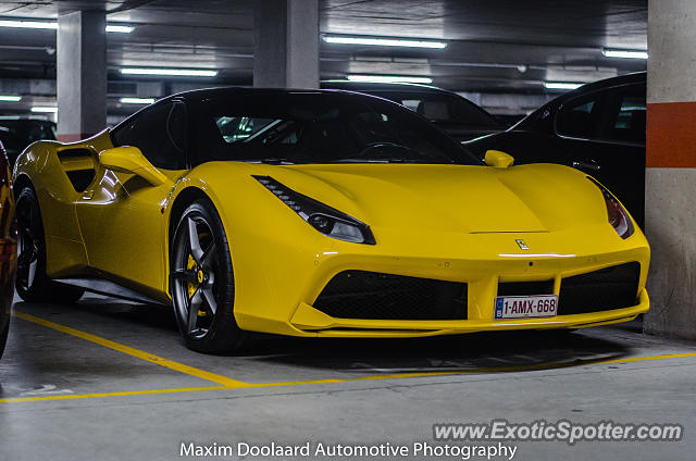 Ferrari 488 GTB spotted in Knokke-Heist, Belgium