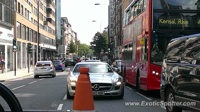 Mercedes SLS AMG spotted in London, United Kingdom