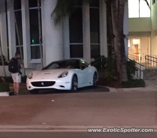 Ferrari California spotted in Miami Beach, Florida