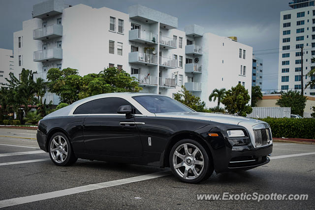 Rolls-Royce Wraith spotted in Miami Beach, Florida