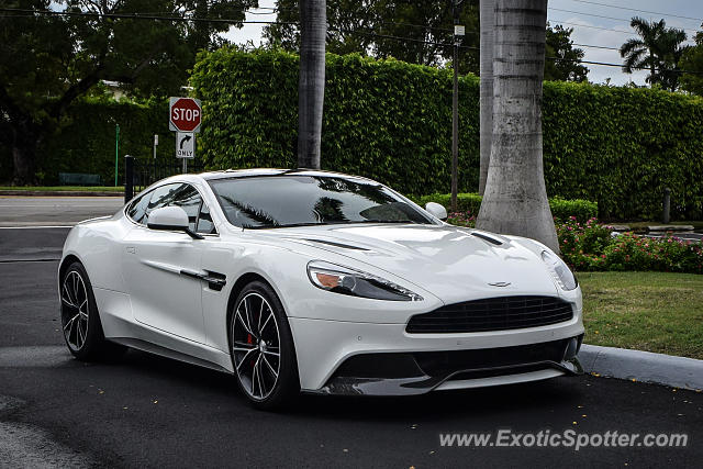 Aston Martin Vanquish spotted in Miami Beach, Florida