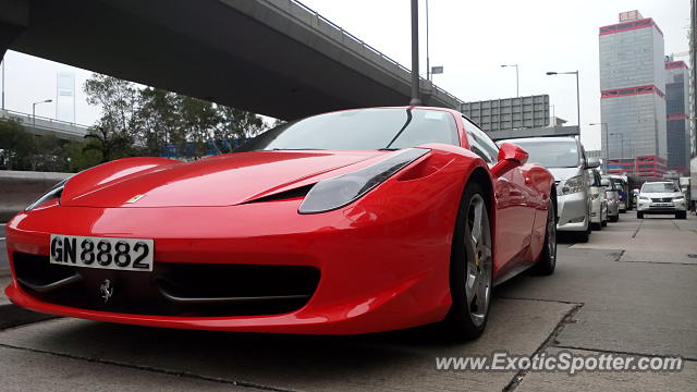 Ferrari 458 Italia spotted in Hong Kong, China