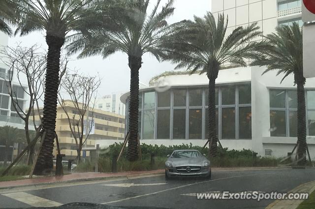 Mercedes SLS AMG spotted in Miami Beach, Florida