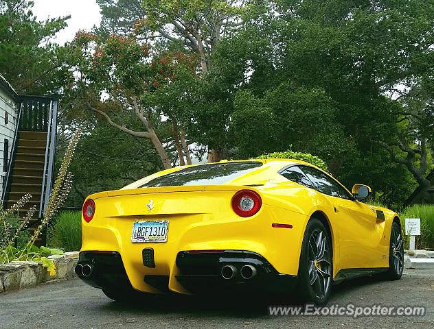 Ferrari F12 spotted in Carmel, California