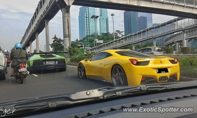 Ferrari 458 Italia spotted in Jakarta, Indonesia