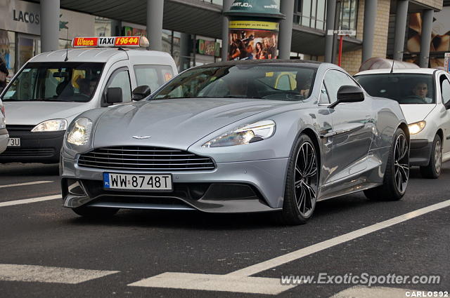 Aston Martin Vanquish spotted in Warsaw, Poland