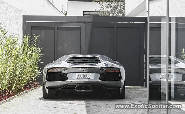 Lamborghini Aventador spotted in São Paulo, Brazil