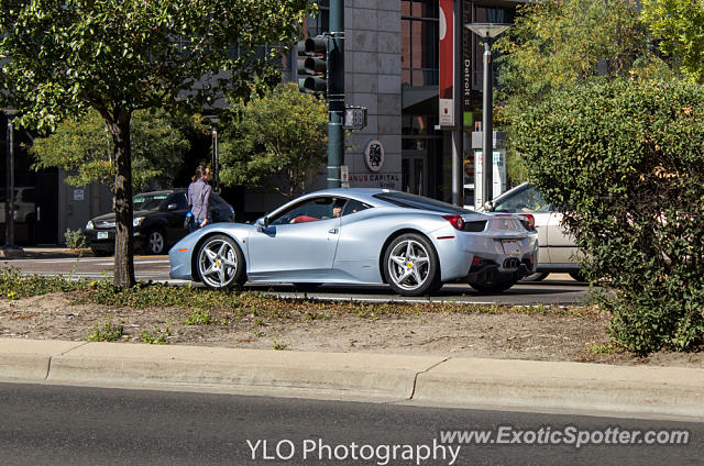 Ferrari 458 Italia spotted in Cherry Creek, Colorado