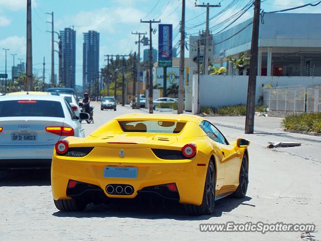 Ferrari 458 Italia spotted in João Pessoa, Brazil