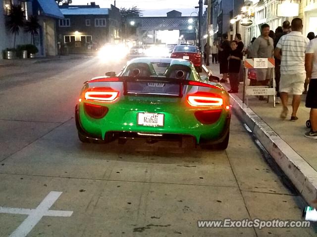 Porsche 918 Spyder spotted in Monterey, California