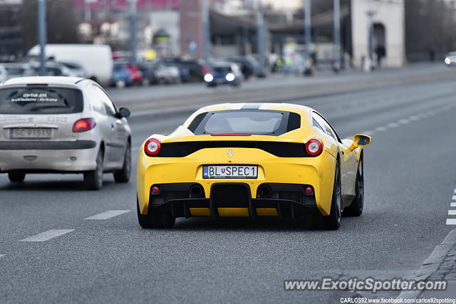 Ferrari 458 Italia spotted in Warsaw, Poland