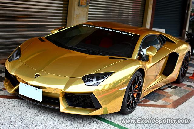 Lamborghini Aventador spotted in Tainan, Taiwan